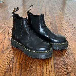 2976 Dr. Martens Leather Platform Chelsea Boots